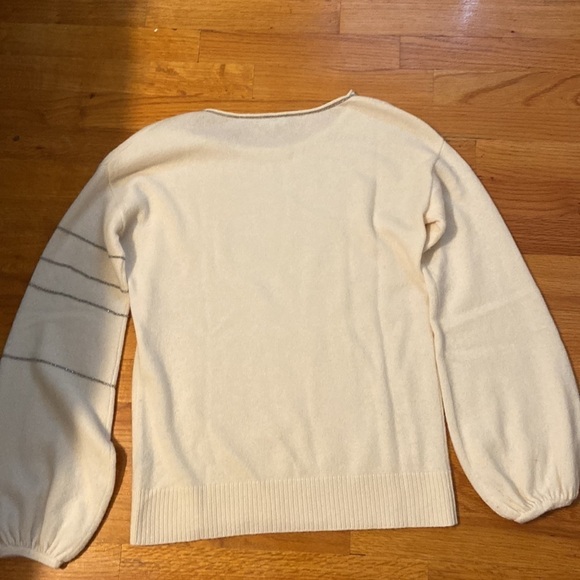 Women’s Neiman Marcus Cashmere Collection sweater. Cream. Size XS - Picture 6 of 6